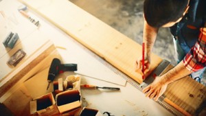 Carpentry work.